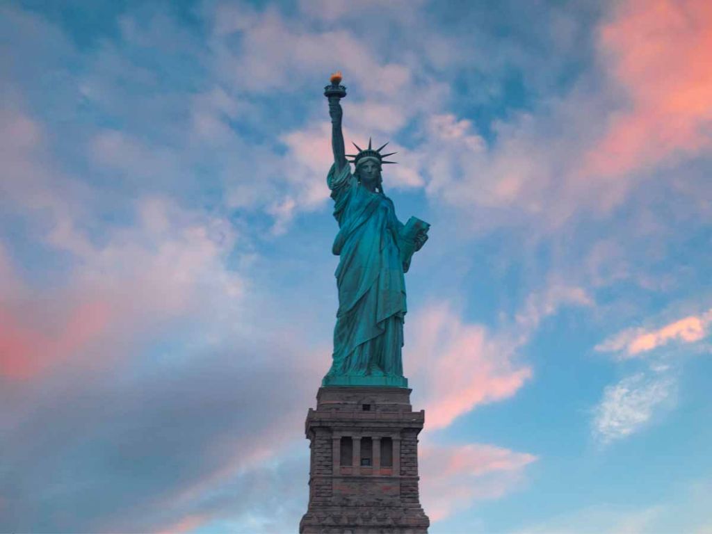 Het vrijheidsbeeld in de Verenigde Staten.